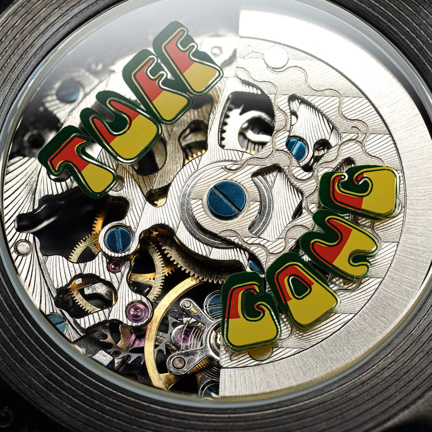 Ebony Tuff Gong Skeleton 40mm