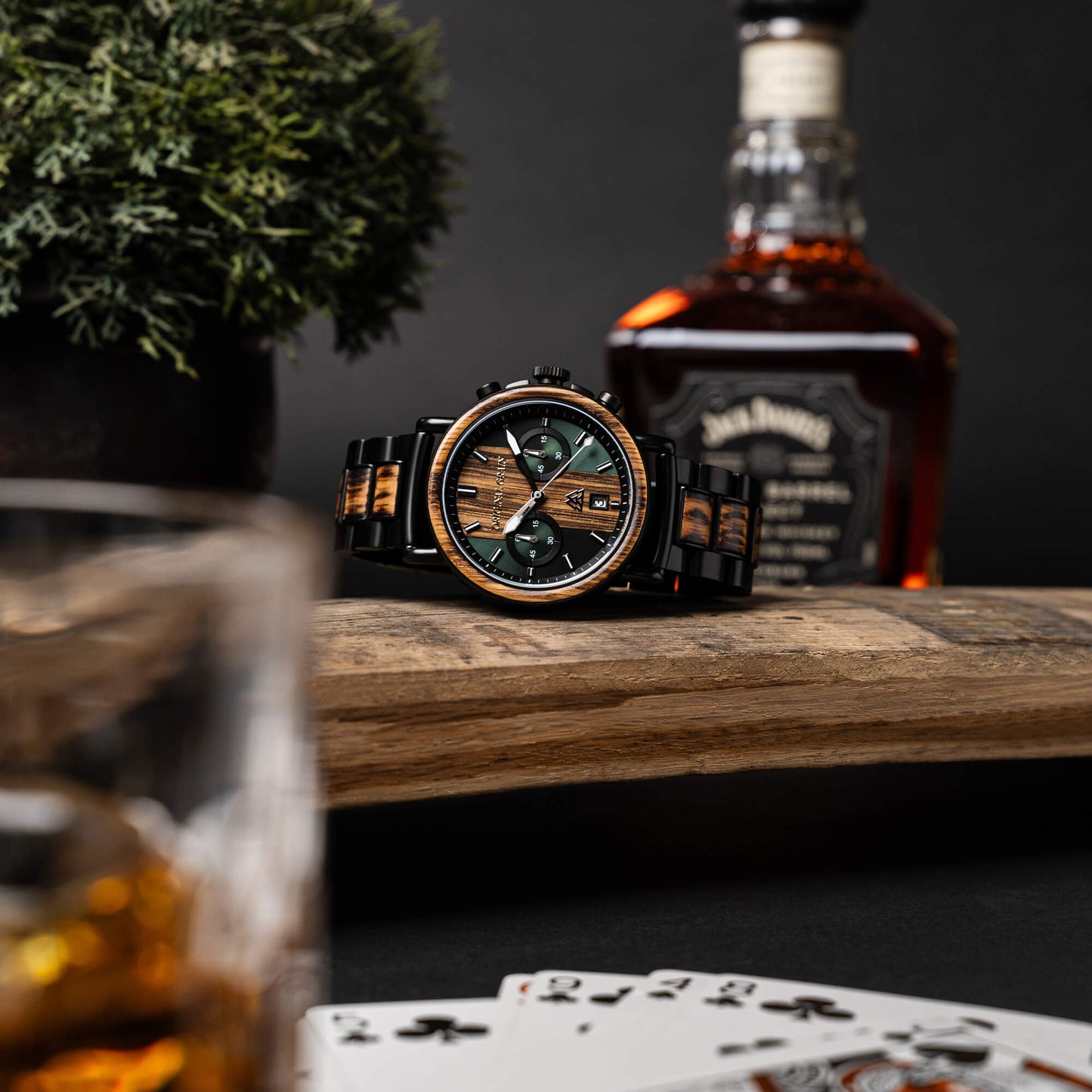 Charred Whiskey Green Chrono 44mm