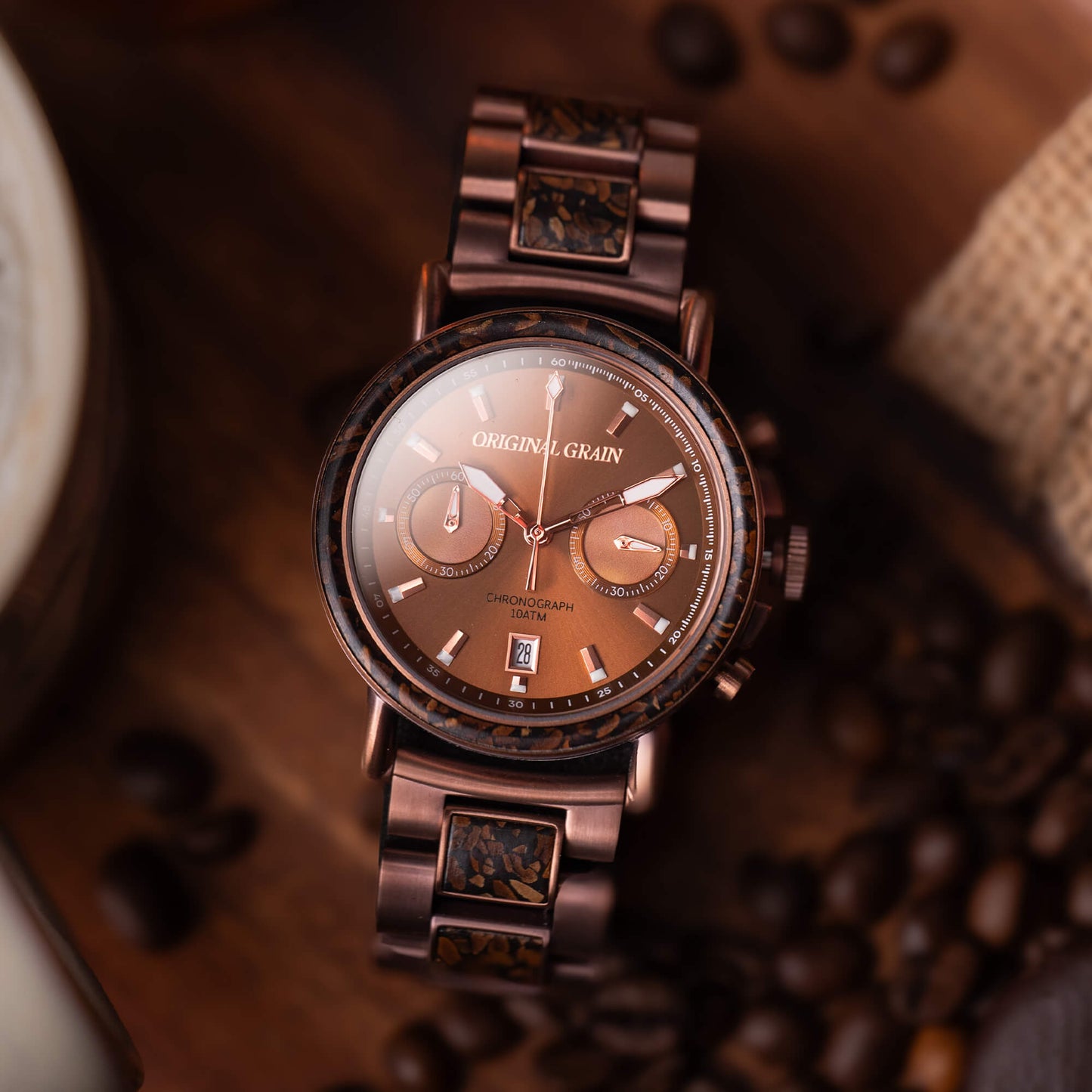 Coffee Espresso Resin Chrono 44mm