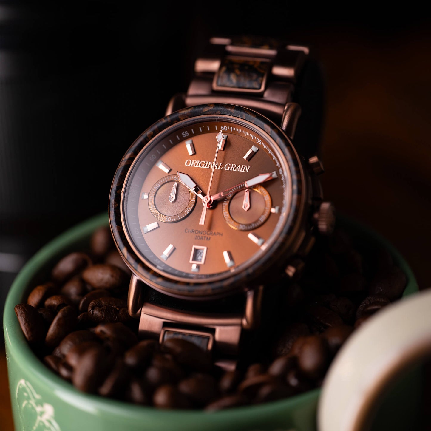 Coffee Espresso Resin Chrono 44mm