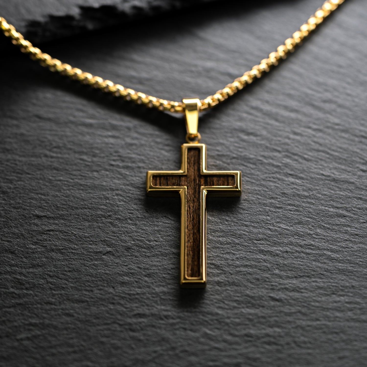 18k Gold Cross Necklace Gold Cross Necklace Stainless Steel Men Gold Cross  Pendant Christian Jewelry Gift for Him Gift for Boyfriend - Etsy