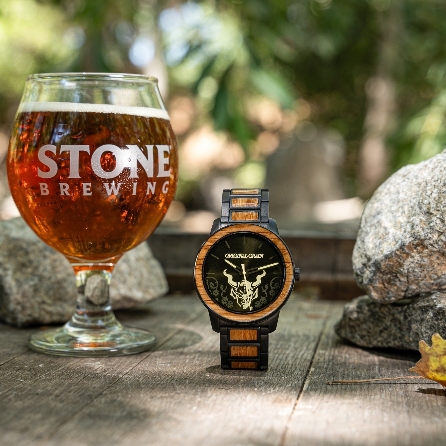 Brewmaster 42mm - Made with traditional beer barrels | Original grain watch,  Original grain, Leather watch