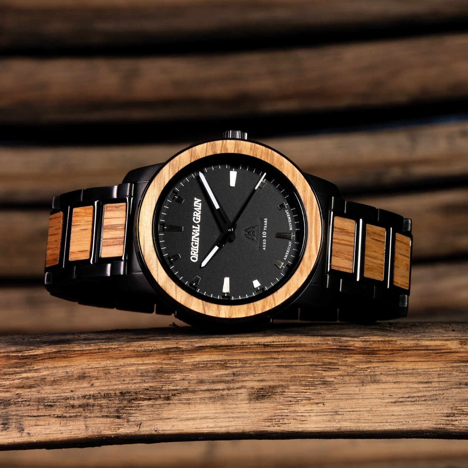 Watch made from hot sale bourbon barrel