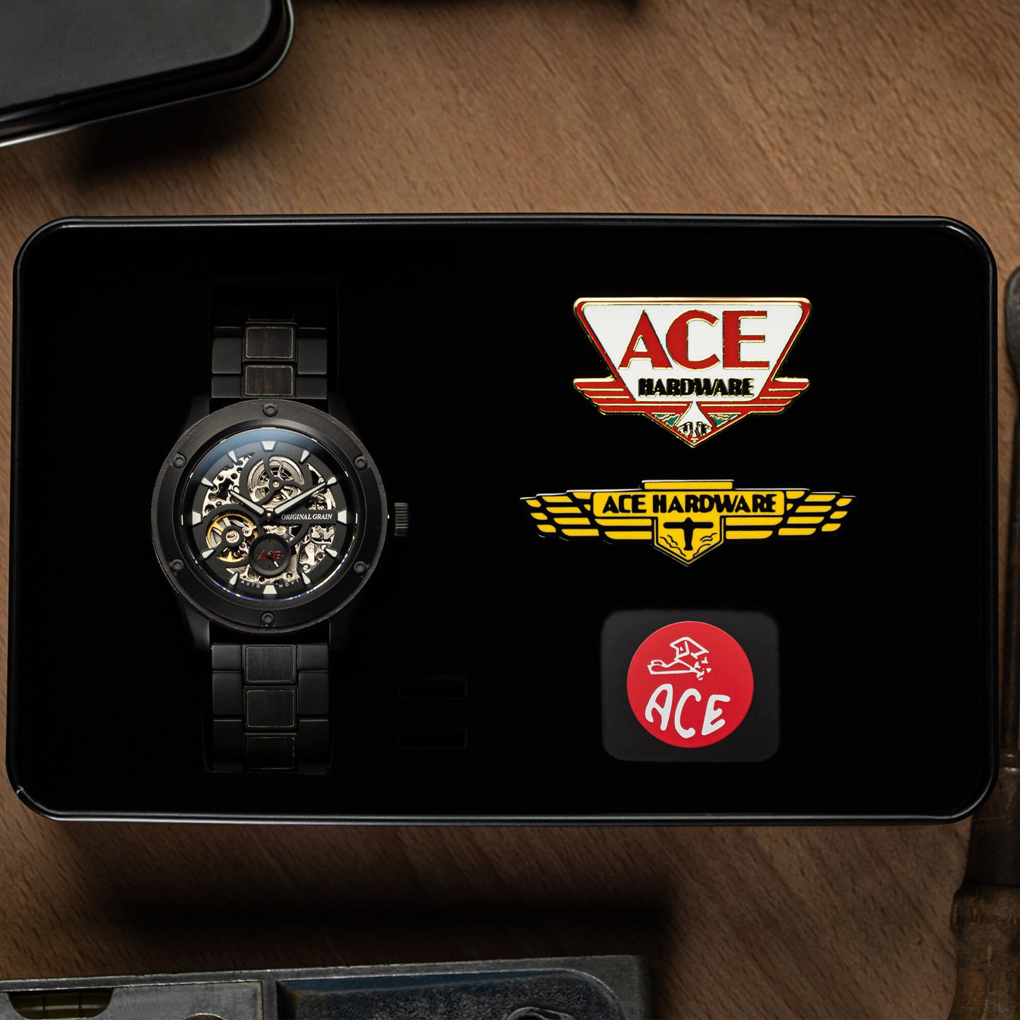 ACE Hardware Rugged Black Automatic 44mm