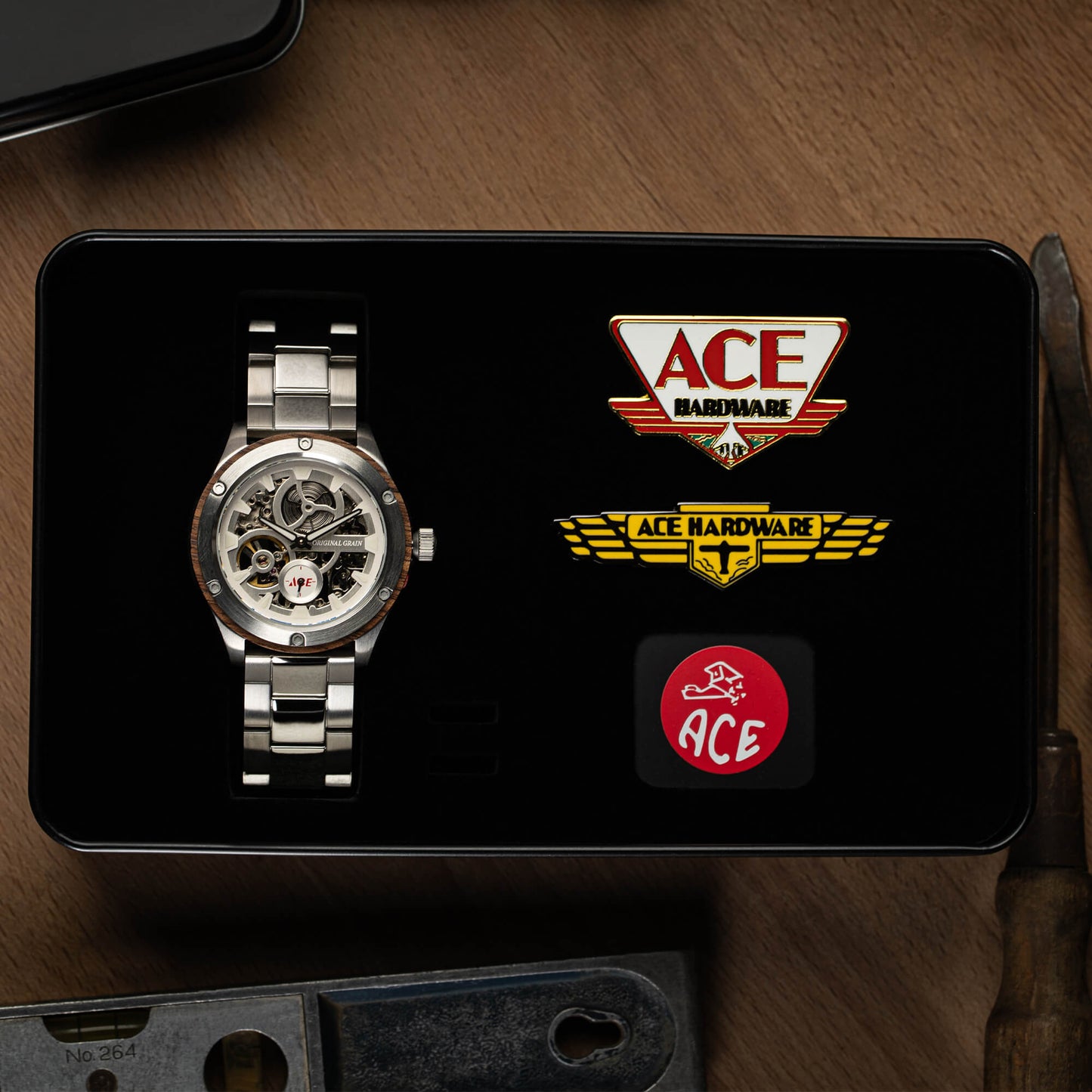 ACE Hardware Silver Rugged Automatic 44mm