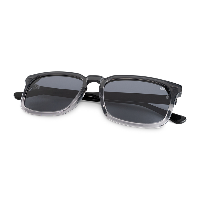 Sunset Grey oak Transparent Black Sunglasses