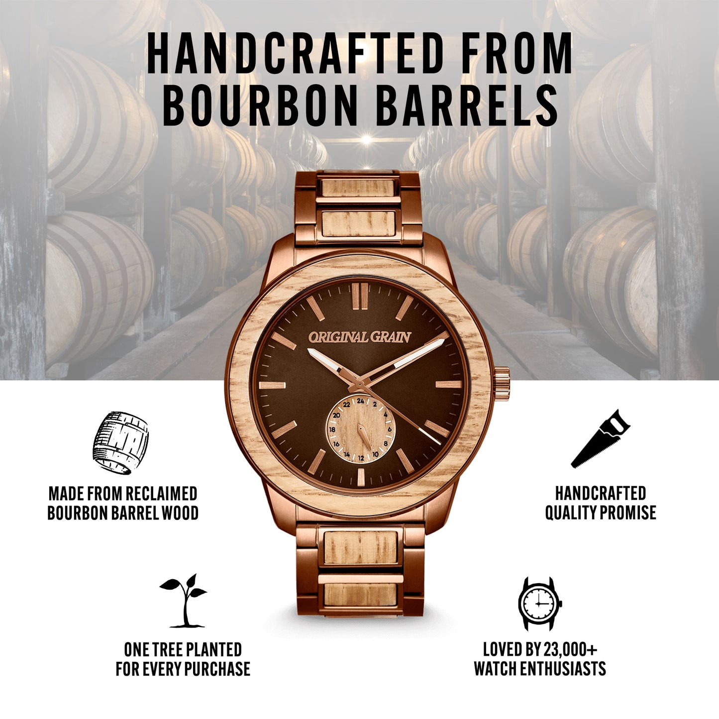 Whiskey Espresso Barrel 46mm