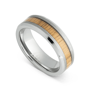 Brewmaster Silver Single Barrel Beveled Ring