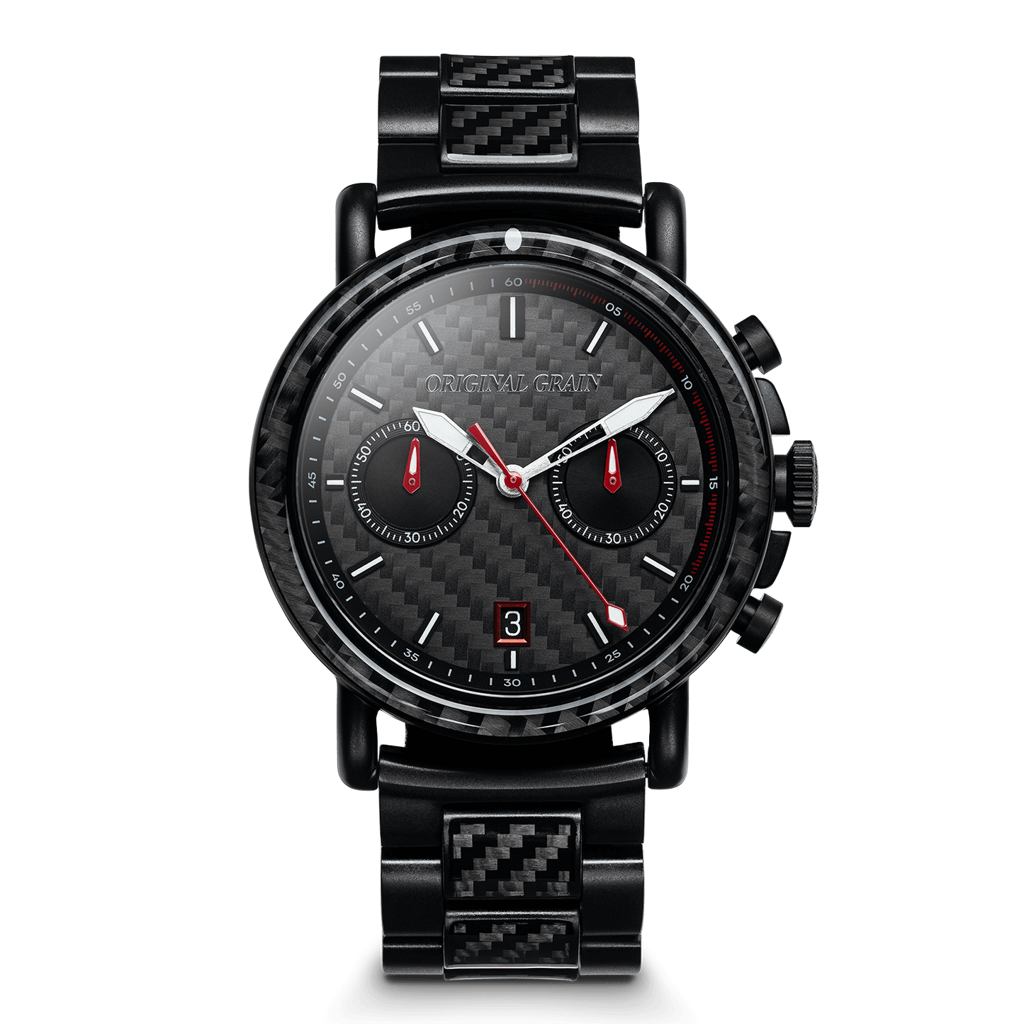 Carbon Fiber Black Chrono 44mm