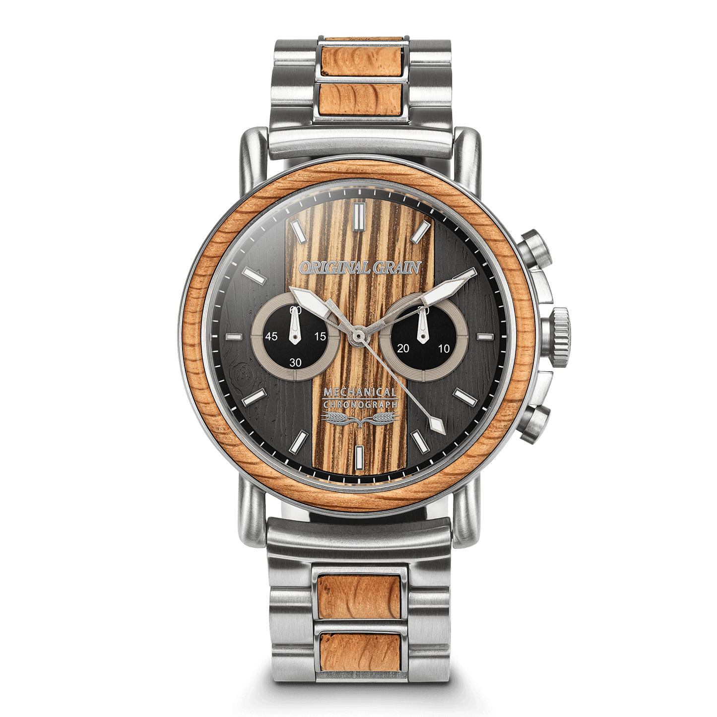 Brewmaster Silver Mechanical Chrono 44mm