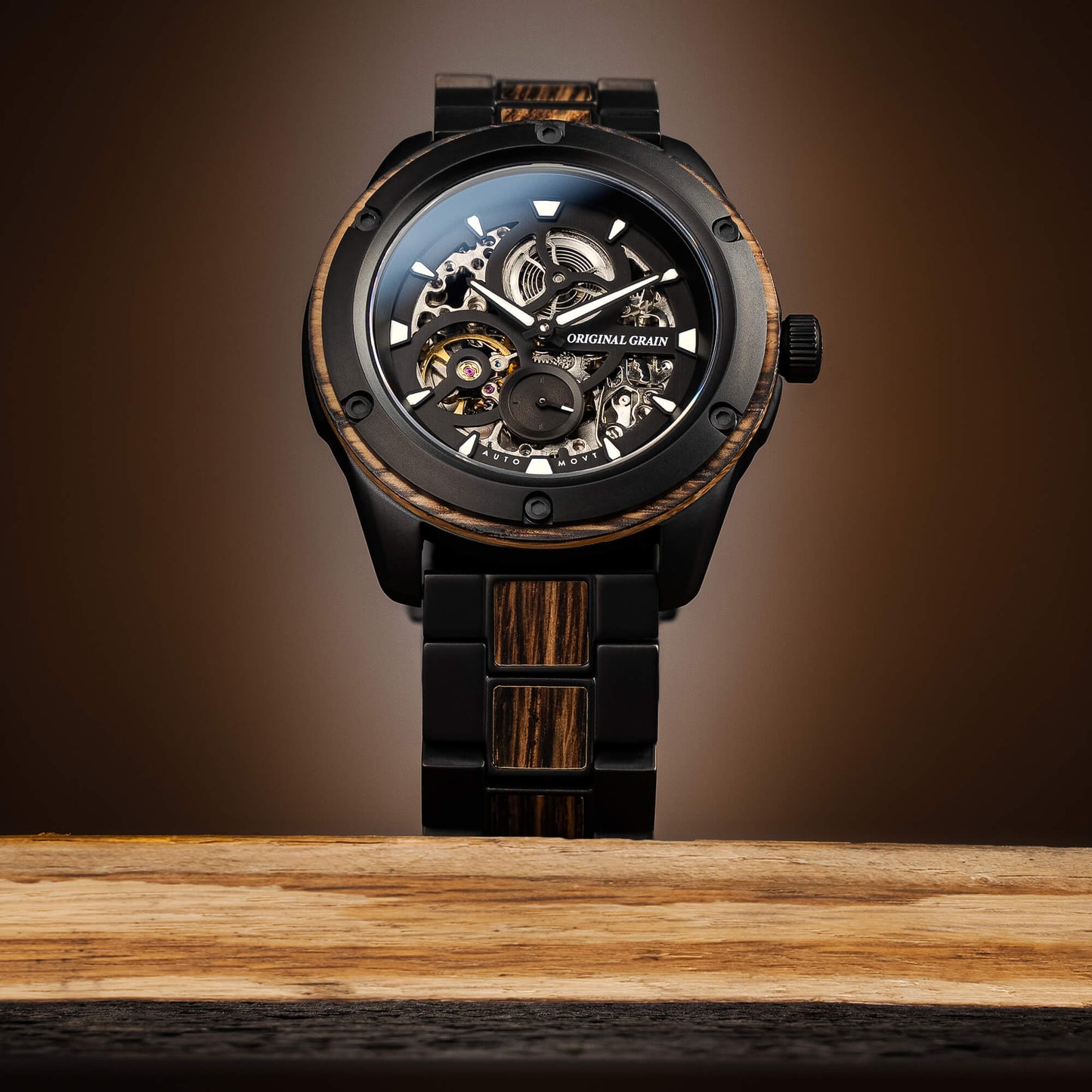 Whiskey Black Rugged Automatic 44mm