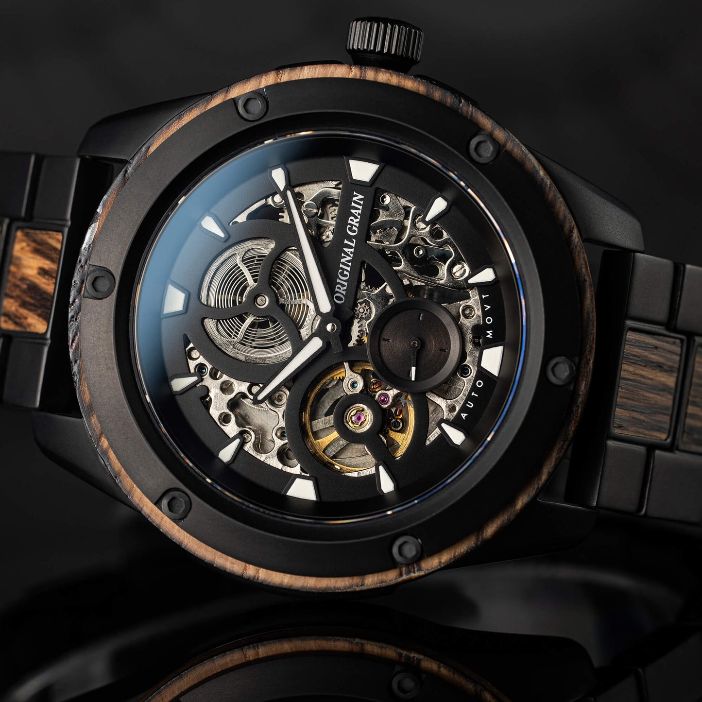 Whiskey Black Rugged Automatic 44mm