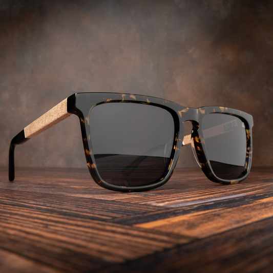 Revival Walnut Tortious Sunglass