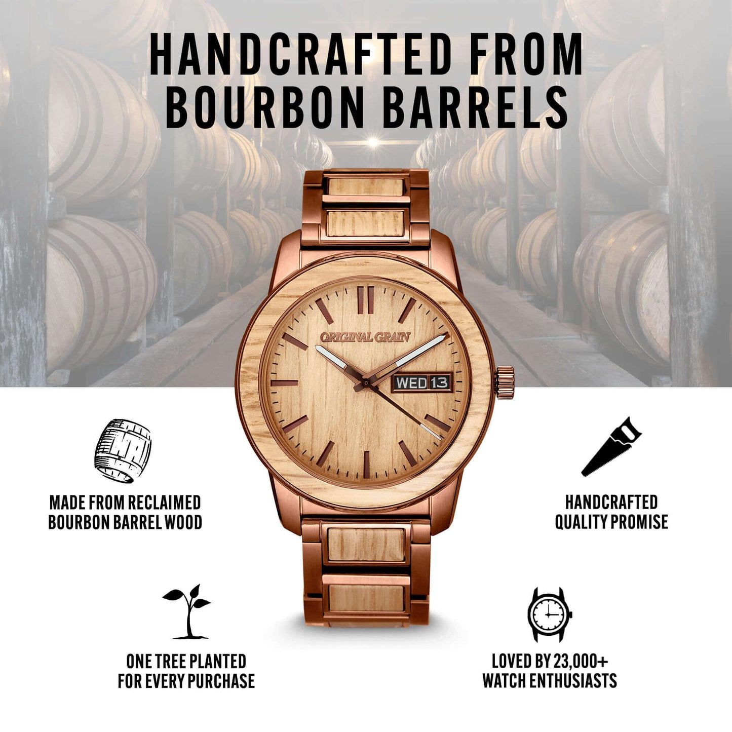 Whiskey Espresso Barrel 42mm