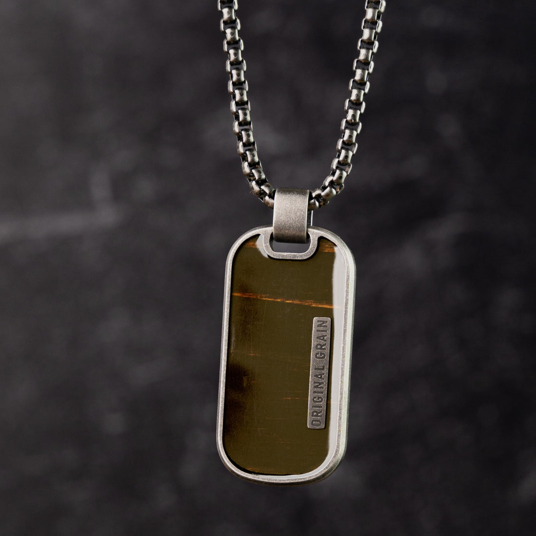 Military Stonewashed Dog Tag – Original Grain